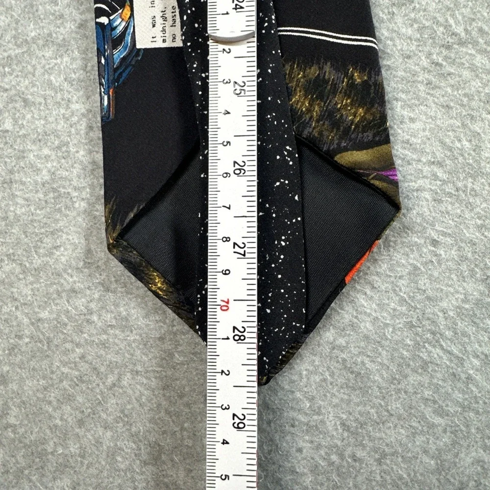 Vintage Markus Pierson Belle Art Tie Dog Car‎ Surreal Silk Necktie 57x4in
